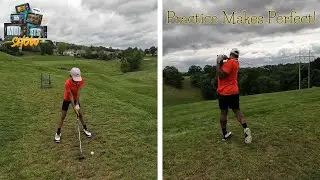 Arthur Moats & His Son, Grey, Practice Golf In Air Jordan 9 Low Golf 