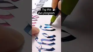 Writing every letter in a single sentence ✍️ #calligraphymasters #fountainpenink #pilotparallelpen