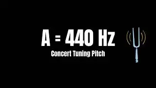 A = 440 Hz. ( concert tuning pitch ) (1 hour ear training)