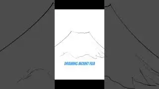 Drawing Mount Fuji #art #anime #procreate #mountfuji #drawingtutorial #artwork #japan #mountains