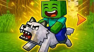 Zombie Boy and the Legendary Elemental Wolf 🐺⚡ | Minecraft Animation