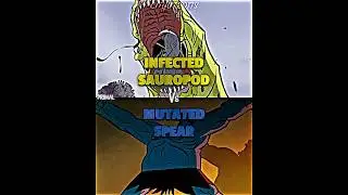Infected Sauropod vs Mutated Spear #vsbattle #vsedit #primal #wis #wisedit #whoisstronger #debate