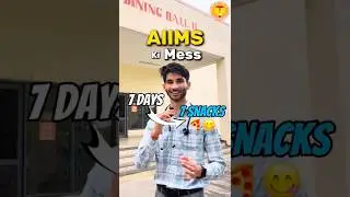 AIIMS Mess food | 7Days 7Snacks🔥 #neet2026 #neet2027 #neet #aiimsdelhi
