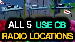 Use CB RADIO! All Fortnite CB Radio Recorder Locations! How to Use CB radio in fortnite!