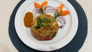 Chicken and Veggies Fried Brown Rice | Best Weight Loss Recipe | Ingredients are in the Description 