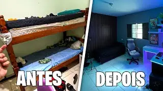 TRANSFORMEI AS PAREDES DO MEU QUARTO GAMER😱 agora falta pouco