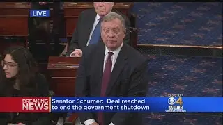 Schumer Announces Deal Reached To End Government Shutdown