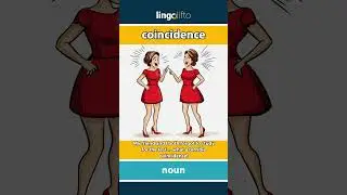🇬🇧 Coincidence Meaning : Flash Card : Learn English Vocabulary