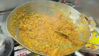 100+ People Ka Khana! 🥚 Huge Egg Bhurji Rice Making in Bulk | Street Style Recipe