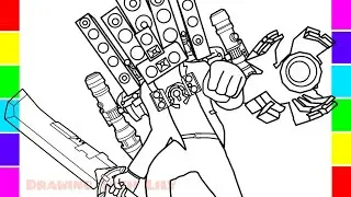 Skibidi Toilet - NEW UPGRADED MECHA TITAN SPEAKERMAN BOSS - Coloring Pages / How To color/ NCS MUSUC