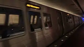 WMATA Metrorail Not In Service 8 Car Train of Kawasaki 7000 Series @ Metro Center