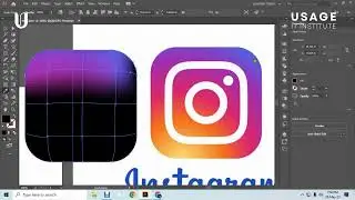 Instagram Logo Design in Illustrator | Mesh Tool Bangla Tutorial | Usage IT Institute