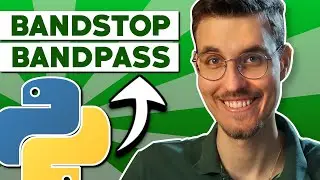 Простая реализация полосового и полосового фильтра на Python (+ эффект развертки фильтра!) [AudioFX #012]