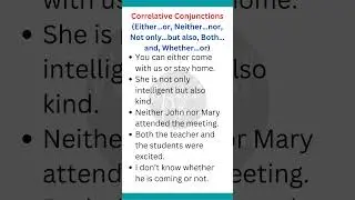Master Correlative Conjunctions! 🚀 | Learn with Easy Examples