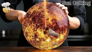 ASMR Planet Cutting Video | Satisfying Solar System Slices of Sun, Moon & Planets&rdquo;🔪🌌