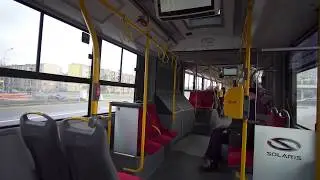 Poland, Warsaw, bus 708 ride from Młociny to Bogusławskiego