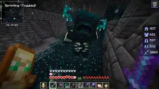 minos prime in a full suit of netherite armor vs wardens
