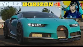 Bugatti Super Car HighJump 261 Meter Forza Horizon 4 Gameplay#forza