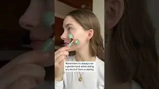 Aventurine Sculpting Face Roller & 3D Massager Tutorial #guasha #guashamassage #facemassage