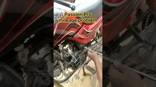 Hero Passion Pro Air Filter Cleaning 😱 Mileage Boost | Bike Service Short