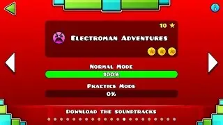 지오메트리대쉬 13단계 Electroman Adventures (올코인)