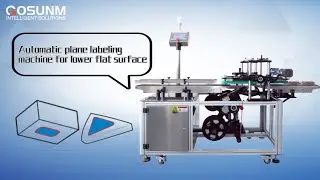 Automatic labeling | plane labeling machine for lower flat surface (High speed)