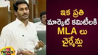 AP CM YS Jagan Assigned MLA's As Chairmans For Every Market Committee | AP Assembly Session 2019