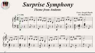 Surprise Symphony (Theme from Andante) - Franz Joseph Haydn, Piano