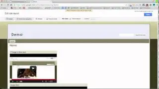 Navigation Menu in Google Sites