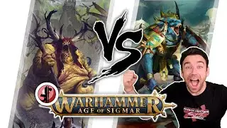Warhammer Age Of Sigmar - Nurgle VS Seraphon