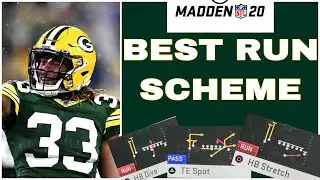 MADDEN 20 - BEST RUN SCHEME   WITH 1 PLAY TOUCHDOWNS     SINGLEBACK WING STACK IS NASTY