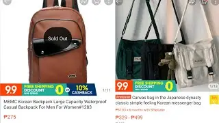 MEMC Korean Backpack Large Waterproof Bag Unisex / Japanese Canvas Bag / Trending Bags on Tiktok