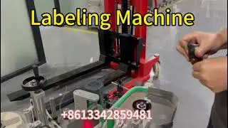 Labeling machine for cosmetic bottles 
