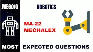 ME6010 | ROBOTICS | MOST EXPECTED QUESTIONS  | MECHALEX | ANNAUNIVERSITY