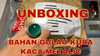 UNBOXING BAHAN GULAU KURA KACA METALIC | BACAN GULAU KURA