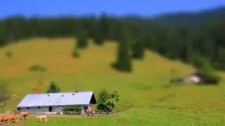 MINIATUR - Almleben auf der Dalsenalm, Chiemgau (24.07.2010) [Time Lapse Tilt Shift]