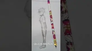 Quick  sketch 👀💫 #anime #howidraw #shorts