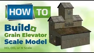 Scale Model Railroad Farm Buildings | How To Build A Grain Elevator Silo |💥