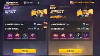NEW UP DATE KI BAT free fire monthly membership 2021 🥰6150 💎Diamond 🥰TJ TAPU GAMER