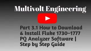 Part 3.1 How to Download & Install Fluke 1730&ndash;1777 PQ Analyzer Software | Step by Step Guide