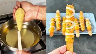 Crispy Potato Puff Sticks | Quick and Easy Recipes | Divine Khana