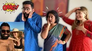 *AWKWARD* My Indian Mother Reacts to Our Couple Pics!