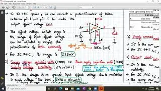 Analysis of IC 741C Datasheet