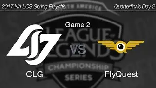 [ CLG vs FlyQuest ] Game 2 - 2017 NA LCS Spring Playoffs Quarterfinals 170410