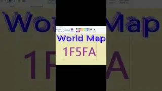 Create a world map in MS Paint solely by utilizing a keyboard shortcut || 💞💦💦