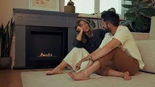 Larsen Grey with FreeFlame bioethanol fireplace | TAGU