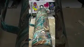 Epoxy Alcohol Ink Swirl Resin Handle Tumbler Sold Quick