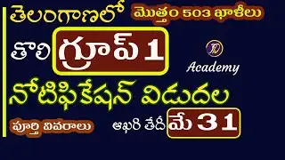 TSPSC Group 1 Notification 2022 | #tspsc Group 1 recruitment details | Syllabus | Exam Pattern
