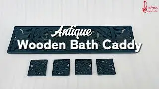 Antique Wooden Bathcaddy &mdash; Luxury Bath Setup! 🛁✨