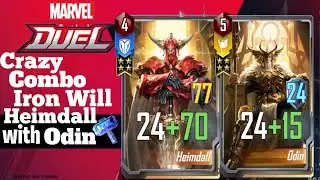 Marvel Duel | Crazy Combo Iron Will Heimdall with Odin